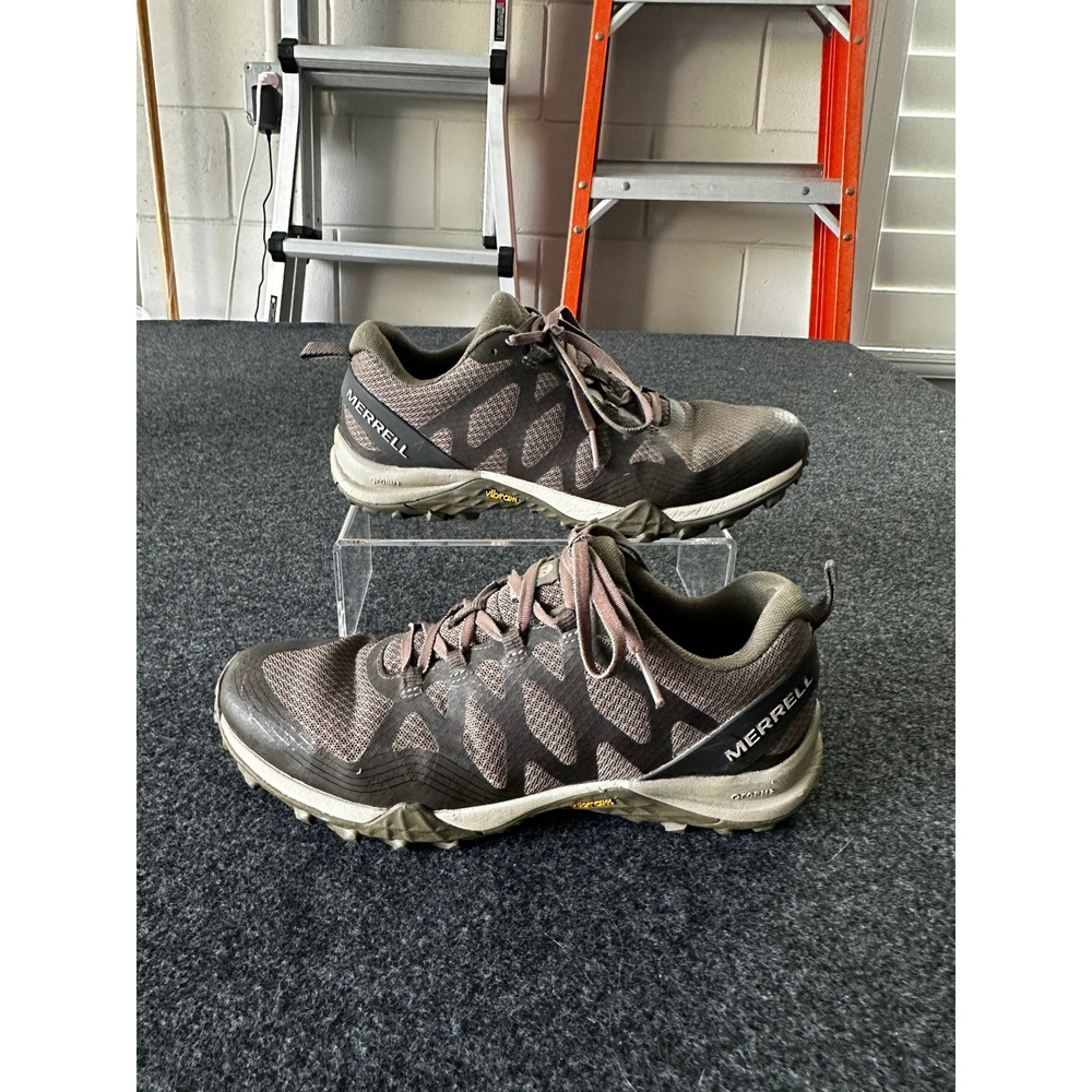 Merrell MQM Flex 2 Womens 7.5 Trail Running Shoes Olive Brown Vibram J52922